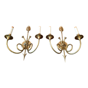 Pair of Vintage Hollywood Regency Empire Sconces