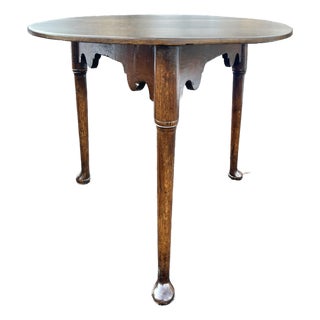 Georgian Style Oak Cricket Pub Table For Sale