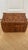 Wood Vintage Brown Wicker Basket Truck Picnic Basket Storage For Sale - Image 7 of 10