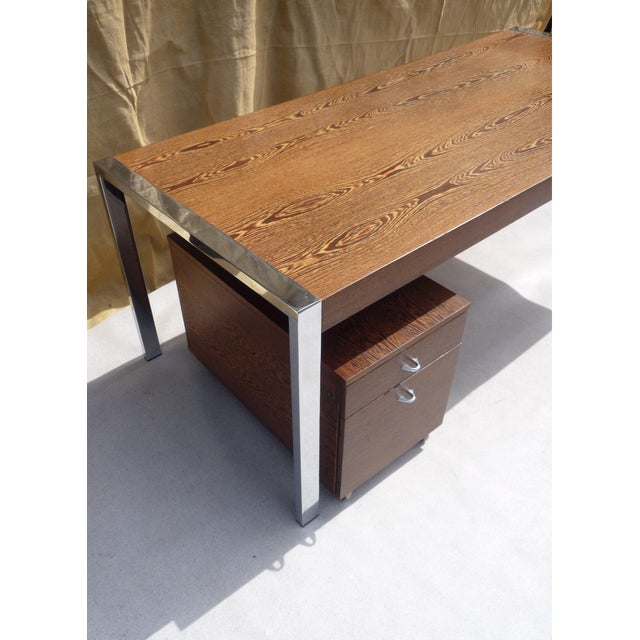 Brown Rosewood Office Set, 1980s, Set of 3 For Sale - Image 8 of 13