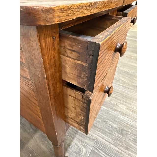 Antique Arts & Crafts Four Drawer Quarter Sawn White Oak Chest For Sale - Image 10 of 12