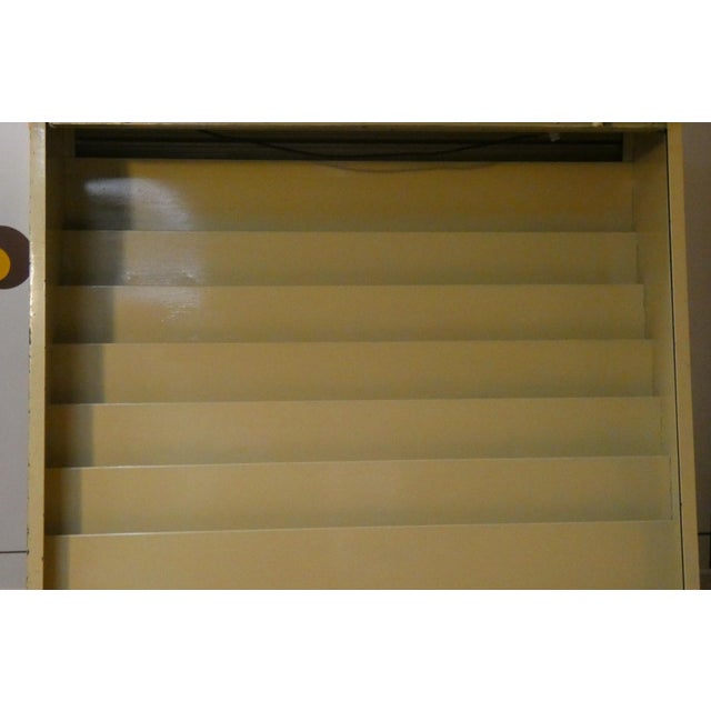 Painted Iron Display Stand with Shutter Closure, Italy, 1960s For Sale - Image 11 of 18