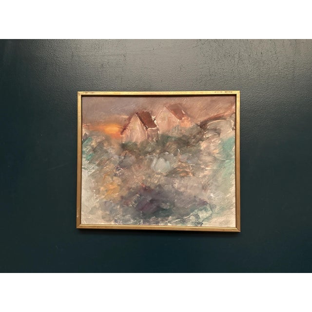 Kai Nielsen, Afton, 1960s, Oil Painting on Panel, Framed For Sale - Image 18 of 18