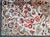 Vintage Persian Qum Area Rug, Hand-Knotted Silk, Floral Pattern, Ivory & Navy, 3x5 For Sale - Image 16 of 18