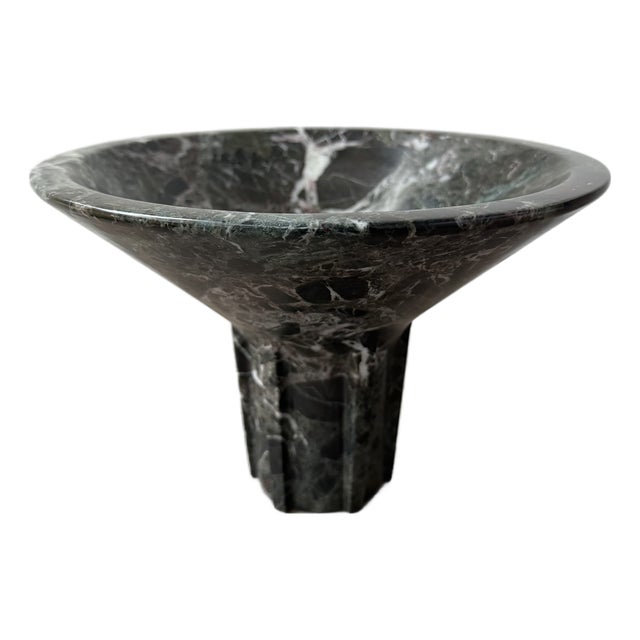 Green Marble Navire Bowl by Nina Magon For Sale
