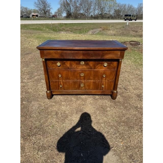 Sienna 19th Century French Empire Walnut Chest of Drawer / Commodes For Sale - Image 8 of 18