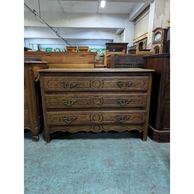 Rustic Rustic Oak Dresser For Sale - Image 3 of 5