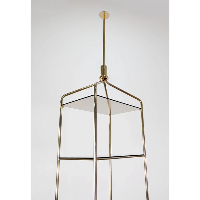 1960s Mid-Century Tension Pole Shelving in Brass, 1960s For Sale - Image 5 of 7