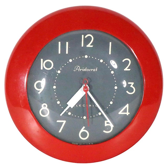 Mid-Century Modern Mid Century Kitchen Aristocrat Clock by Ingraham For Sale - Image 3 of 12