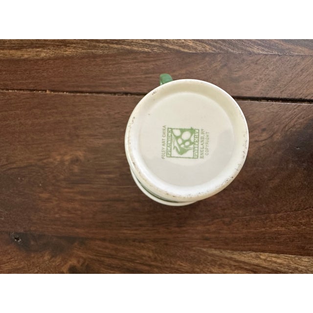 Early 20th Century Foley Art China "Tis Time for Tea" Art Deco Cup & Saucer Peacock Pottery Set- 23 Pieces For Sale - Image 11 of 12