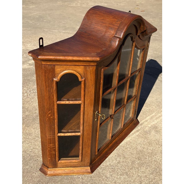 Early 20th Century Vintage Large Dutch Wall Cabinet For Sale - Image 5 of 10