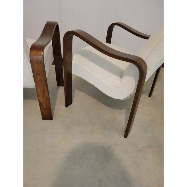 Coffee Pair of Mid 20th Century Thonet Art Deco Style Chairs For Sale - Image 8 of 12