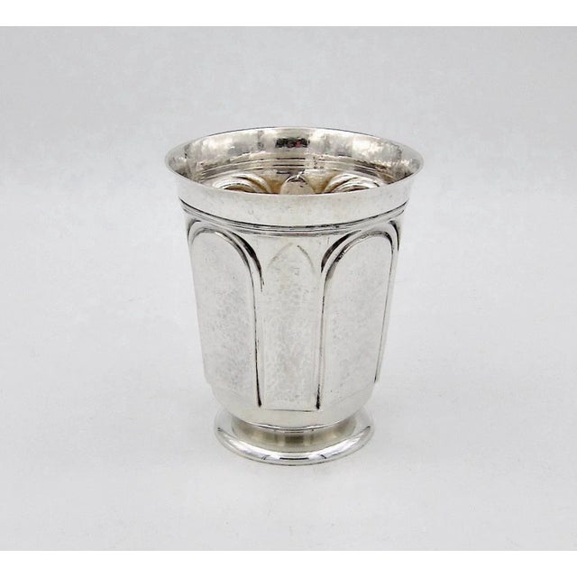 Sterling Silver Arts & Crafts Tumbler Julep Cup by Marie Zimmermann For Sale In Los Angeles - Image 6 of 12