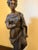 Mid 20th Century Large Neoclassical Allegorical Figure With Tragedy Mask, Bronze-Finished Spelter Sculpture For Sale - Image 15 of 18