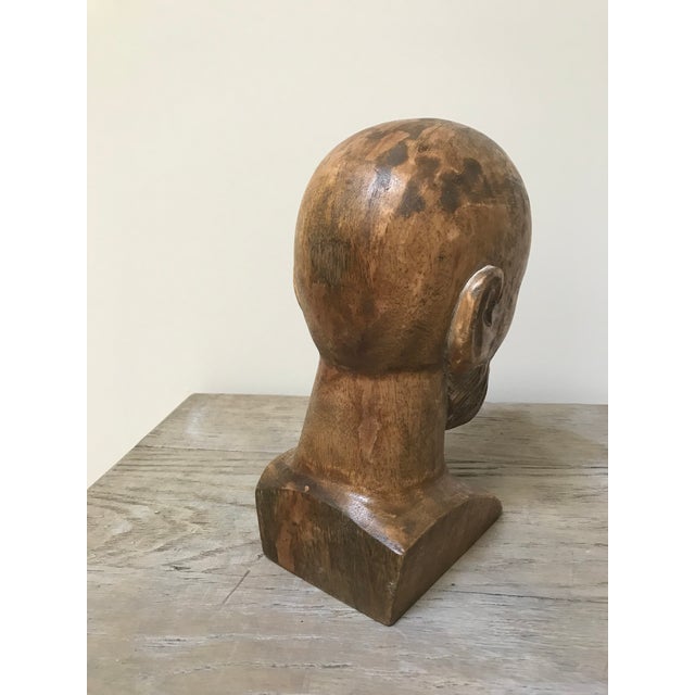 Late 20th Century Late 20th Century Xander Wood Bust Figure For Sale - Image 5 of 7