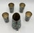 Silver 1960s Mexican Abalone Inlay Alpaca Silver Pitcher & 4 Tumblers Barware Set For Sale - Image 8 of 18