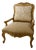 1990s Paul Roberts Louis IV Carved Oak Armchair For Sale