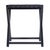 2020s Cipriani 24 in. W Rectangular Leather & Wood Luggage Rack, Gray For Sale - Image 5 of 7