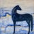 Western Royalty, Original Western Impressionism Large Horse Painting by Kainz For Sale