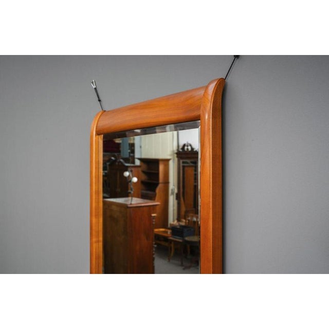 Antique Wall Mirror in Cherry Wood, Set of 2 For Sale - Image 9 of 12