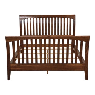 1990s Refinished Ethan Allen Cherry American Impressions Queen Bed For Sale