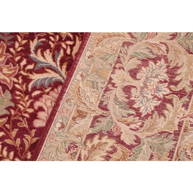 Textile Elegant Pak-Persian Red/Brown Wool Rug - 8'0'' X 10'2'' For Sale - Image 7 of 9
