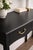 Late 20th Century Late 20th Century French Provincial Style Matte Black Bedside Table / Writing Desk With Bronze Hardware — 35.5” For Sale - Image 5 of 10