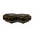 This is a handmade Chinese accent decorative box made of wood and finished with a distressed Black base color. The surface...