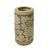 Chinese Handmade Ceramic Tan Taupe Flower Column Vase For Sale - Image 4 of 6