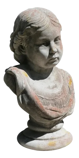 Garden Statue Head and Shoulder Bust of a Young Girl, 1950