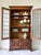 Antique English Oak Leaded Glass Bookcase, Cabinet For Sale - Image 6 of 10