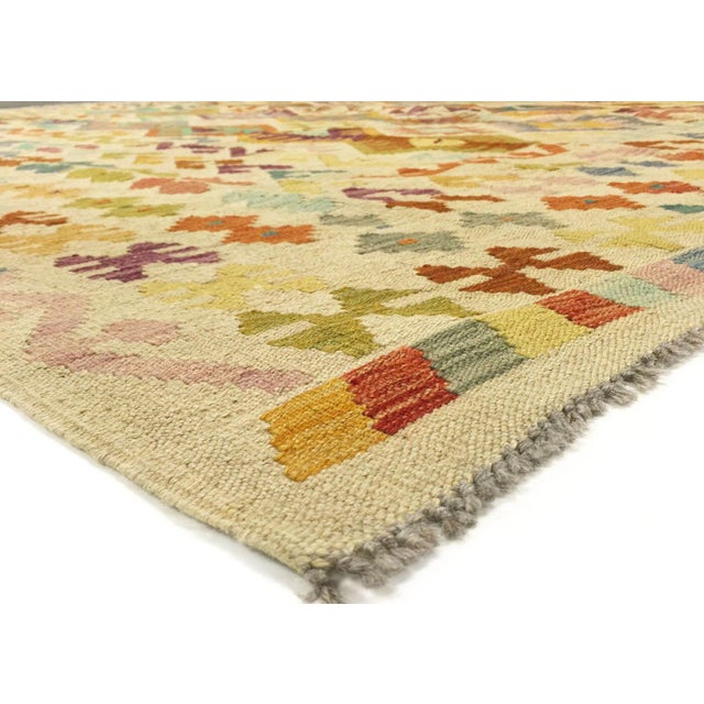 Traditional 1960s Afghan Maimana Kilim For Sale - Image 3 of 3