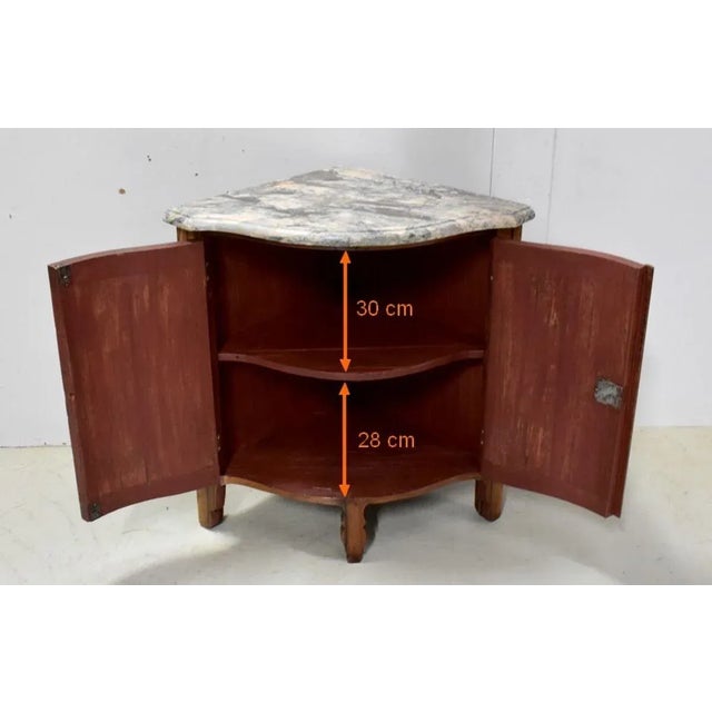 Louis XV Walnut Corner Cabinet, 18th Century For Sale - Image 18 of 18