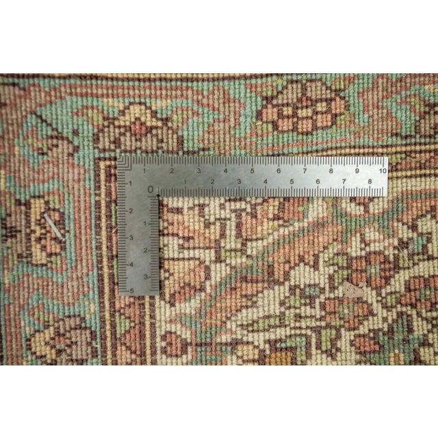 Tabriz Tree of Life Rug in Wool For Sale - Image 9 of 10