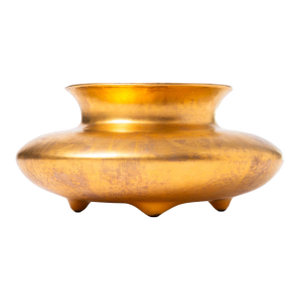Sascha Brastoff "More Gold" Footed Bowl