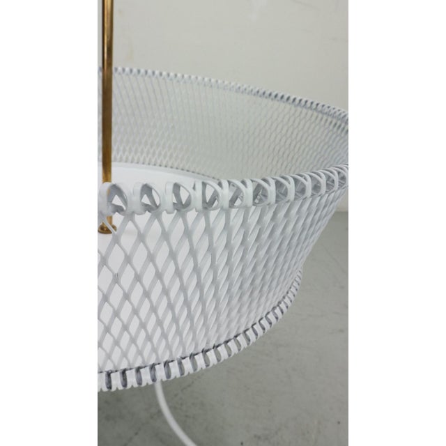 Metal Vintage White Metal and Brass Planter, France, 1960s For Sale - Image 7 of 18