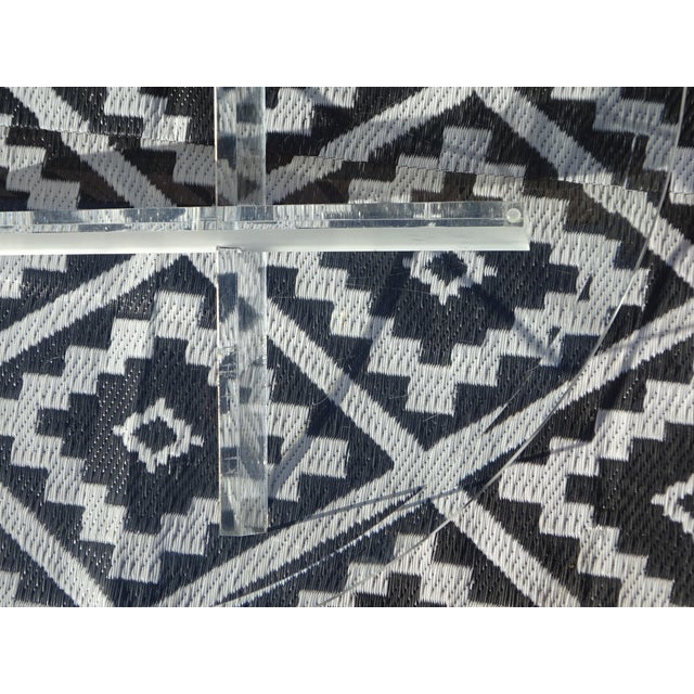 Glass Coffee Table with Acrylic Glass Base For Sale - Image 8 of 12