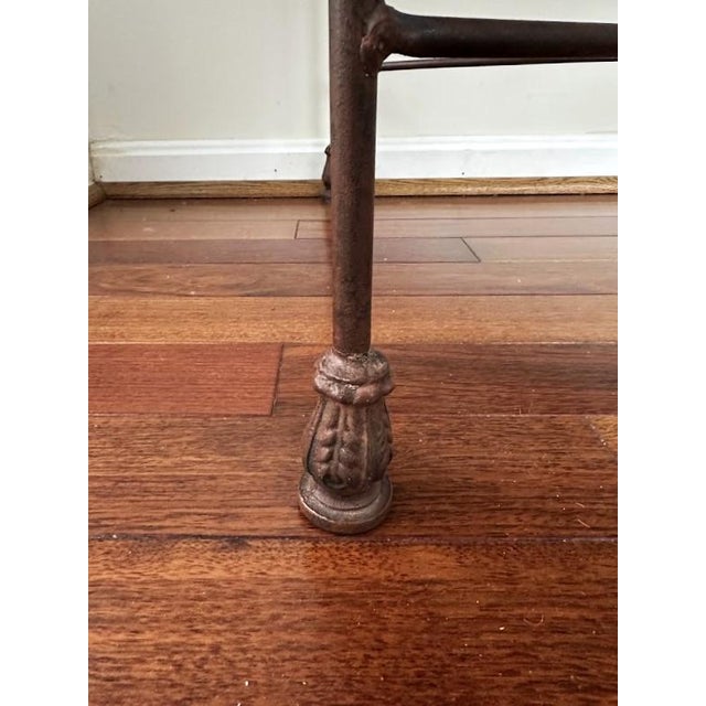 Yellow Vintage Tile Top Side Table For Sale - Image 8 of 8
