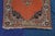 Vintage Hand Knotted Wool Geometric Medallion Orange Rug Runner Signed 3' X 8' For Sale - Image 4 of 11
