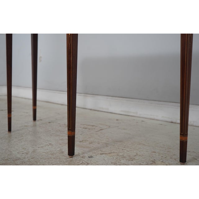 Stickley Stickley Federal Style Inlaid Mahogany Console Table For Sale - Image 4 of 14