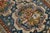 19th Century Antique Malayer Rug With Floral Medallion in Indigo, Terracotta & Sage For Sale In New York - Image 6 of 8