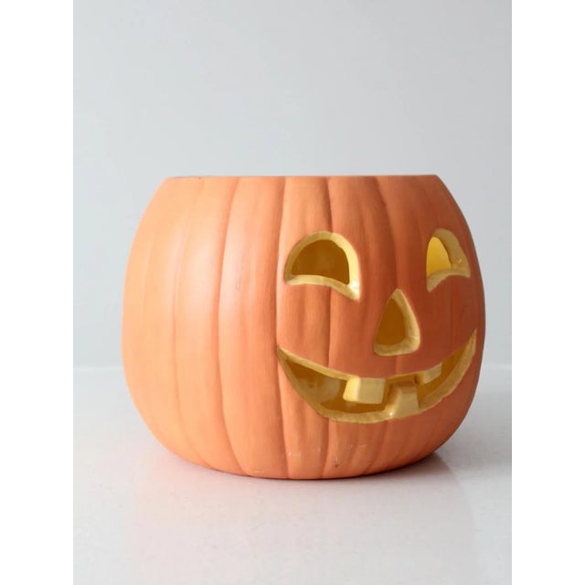Ceramic Vintage Ceramic Jack O Lantern For Sale - Image 7 of 10