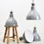 Industrial 16″ Industrial Grey Benjamin Pendant Light, 1950s For Sale - Image 3 of 8