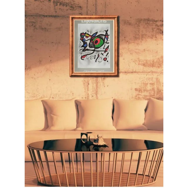 Joan Miro, Liljevalch Exhibition Poster, 1972, Lithograph, Framed For Sale - Image 4 of 5