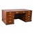 1970s Baker Furniture Co. Campaign Style Burl Walnut Executive Desk For Sale In Atlanta - Image 6 of 6