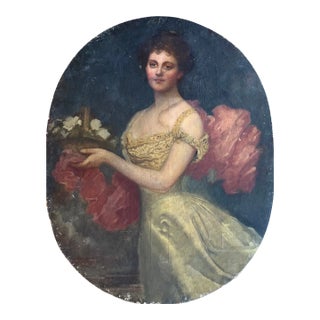 Early 19th Century European Portrait of Woman For Sale