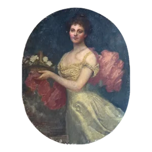 Early 19th Century European Portrait of Woman