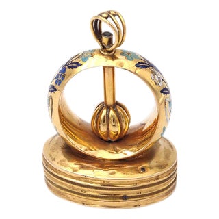 Swiss Gold Musical Fob Seal For Sale