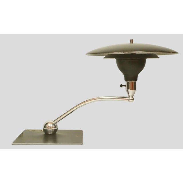 Metal Mg Wheeler Sight Light Saucer Lamp For Sale - Image 7 of 9