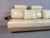 Mid-Century Italian Cream Leather Landscape Sofa with Chaise Longue and Integrated Table from Frighetto, Italy, 1980s, Set of 2 For Sale - Image 16 of 18